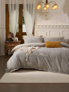 Boyang Home Textile | Heated Carving Velvet Four-Piece Set Flannel