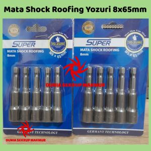 (1 Pack) Mata Bor Sock Roofing Baja Ringan Magnetic 8 x 65mm
