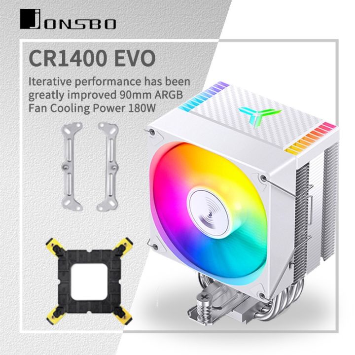 Jonsbo Cr1400 Evo Cpu Cooler 4 Heat Pipe Argb Pwm Processador Air Cooler For Lga1700 1200 115x