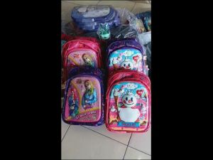 Tas Sekolah Ransel Anak Lampu LED 3D Gambar Timbul / Tas Sekolah Anak Paud TK SD