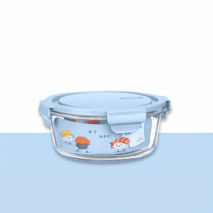 Microwave-safe Borosilicate Glass Meal Box