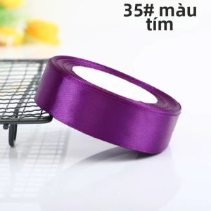 2.5Cm Satin Ruy Băng 22 Mét/Cuộn Vải Polyester Cho Giáng Sinh Halloween Sinh Nhật Tặng Hộp Đựng Quà Tặng Bao Bì Tự Làm Handmade Thủ Công