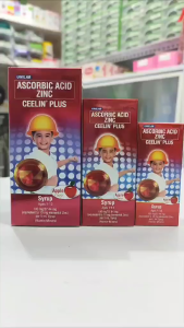 CEELIN PLUS ASCORBIC ACID + ZINC SYRUP IMMUNITY BOOSTER FOR KIDS AGE 1 - 13 YEAR OLD