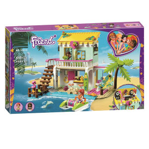 Beach Vacation Villa Assembly Blocks Girls Toy Friend 41428 Children Playset LELE BROTHER Magnetic Tile Building Model
