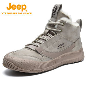 จี๊ป | รองเท้าผ้าใบทรงหุ้มข้อสำหรับผู้ชาย รองเท้าบู๊ตเดินป่าแบบลำลอง เท้ากันกระแทก กันการตกหล่น เสื้อผ้าลำลอง รองเท้าสำหรับเดินป่า