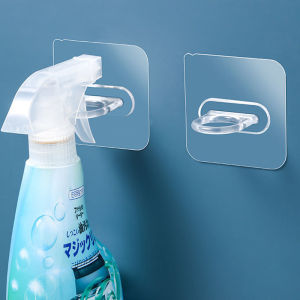 4/8Pcs Free Punching Seamless Paste Storage RackWallMounted Multifunctional Round Hooks Kitchen Bathroom Household Ring Hangers