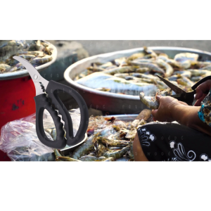 P471 กรรไกร ปอกเปลือกกุ้ง อาหารทะเล แกะกุ้ง กรรไกรแกะปู ทำอาหาร อเนกประสงค์ ตัดอาหาร เปลือกแข็ง ก้ามปู ล็อบสเตอร์ ขาปู SP