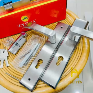 Khóa tay gạt ZYENA mã 60 inox 304 dành cho cửa nhôm cửa gỗ cửa sắt đố 4x8 hệ 1000