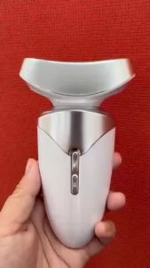 Red Light Beauty Device for Face and Neck Ice Compress Massage Wand for Puffy Face Puffiness Gua Sha Facial Massager Tool