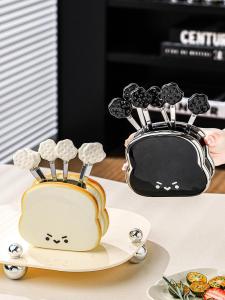 Mr.Snail | Bộ Dụng Cụ Ăn Trái Cây Sáng Tạo Gốm Thép Không Gỉ