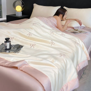 Ice Silk Cooling Summer Quilt Set