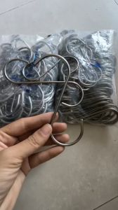 Móc Inox chữ S Móc Treo Đồ Móc Treo 2 Đầu Móc Treo Đồ Nhà Bếp Nhà Tắm