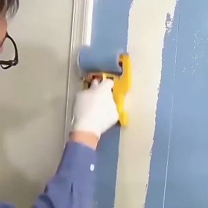 ลูกกลิ้งทาสี สำหรับทาสีขอบผนัง เครื่องมือลูกกลิ้งทาสีขอบ สำหรับการทาสีบ้าน ลูกกลิ้งสีน้ำลาเท็กซ์สำหรับทากันเปื้อนขอบผนัง