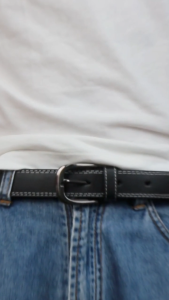 MJ by Mc Jim Classic Leather Basic belt (30mm)