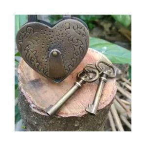 Gembok Kuningan Laci Lemari Pintu Rumah Gebyok Pintu Pagar Kuningan Motif Love Ukir 02