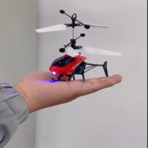 Rechargeable RC Helicopter for Kids Safe Fall Proof Mini Flying Toy Auto Hover LED Light Birthday Gift Indoor Outdoor Flight