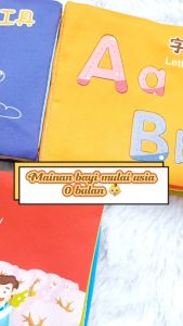 Buku Edukasi / Buku Dengan Bahan Kain Halus / Mainan Buku Kain Buku Cerita Bayi MA-05