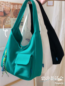 Large Capacity Totes Female Summer New Ins Minimalist College Student Handbag Easiest for Match Class Work Clothing One Shoulder Bag