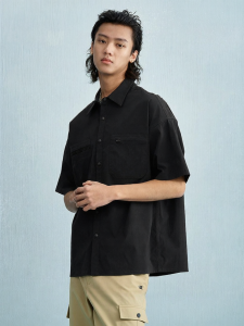 Champion | Neutral Simple Loose Function T-shirt Summer Turn-Down Collar