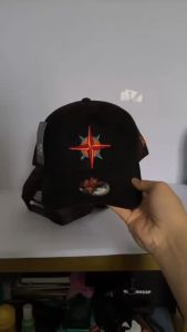 Topi Jaring Corduroy Full Black Seattle Mariners Caps Hat Pria Wanita Premium 2024 FullTag Trucker Dewasa