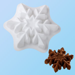 Christmas Snowflake Mousse Cake Silicone Molds Ice and Snow - Shaped Chocolate Molds Baking Molds