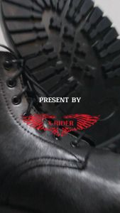 Xrider Safety Boots Sepatu Kerja Touring Ujung Besi Kulit Sapi - Ranger Full Black size 38 - 47