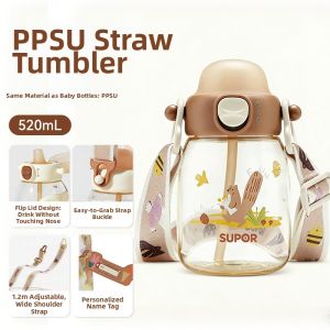 Supor | 6 Months+ PPSU Anti-Choking Infant Straw Cup