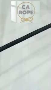 READY STOCK 8MM NYLON BRAIDED ROPE ( Black ) - 24.5METER #High Strength Rope