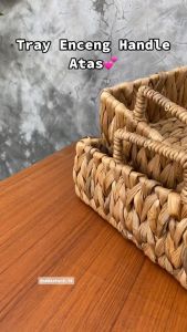 Tray / Nampan / Baki Anyaman Enceng Gondok Persegi Panjang New Product