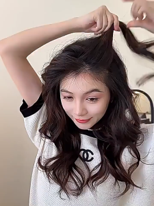 Lược cài tóc xước tóc tạo kiểu đính nơ thời trang Hàn Quốc cho Nữ