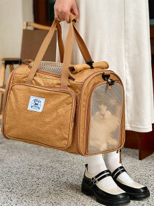 UOOPET Portable Cat Bag for Travel Large Capacity Expandable Pet Bag Cat Carrier Bag with Comfortable Space for Your Feline Friend