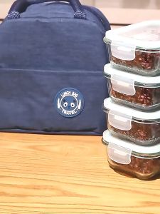 Food Container Glass Lock Crisper Set - Airtight Glass Food Storage Containers Food Storage Lunch Box -Keimav