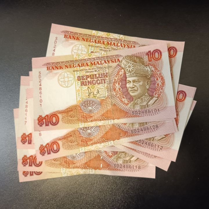 Siri 6 GEM UNC 10 Ringgit Jaafar Hussein | Lazada