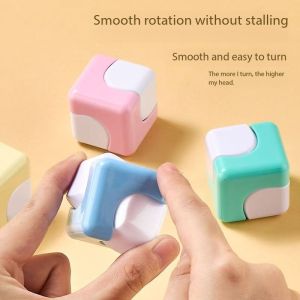 2025 New Cube Rotator Fidget Toy Fingertip 3D Puzzle Gyroscope Gear Sensory Decompression Childrens Adult Education Game