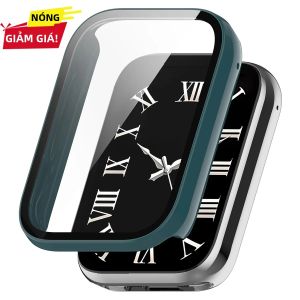 Ốp Lưng Kính Cường Lực PC + Kính Cường Lực Cho Xiaomi Mi Band 9 Pro Dây Đeo Đồng Hồ Thông Minh Viền Bảo Vệ Màn Hình Phụ Kiện Cho Xiaomi Band 8 Pro