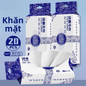 Khăn Mặt Dùng Một Lần Mềm Mại Đầy Đặn Họa Tiết Ngọc Trai