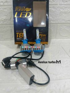 Lampu mobil led aeslux turbo 1 warna headlights