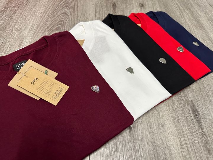 เสื้อแขนสั้นคอกลม ส่อยปิ๊ก CPS ผ้าดี ใส่สบาย ใส่ได้ทั้งชายและหญิง SML ...