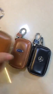 For Toyota TRD Car Key Bag Leather Zipper Large Capacity Loss Prevention Car Logo Keychain Brown Black Accessories For Toyota TRD Car Key Bag Leather Zipper Large Capacity Loss Prevention Car Logo Keychain Brown Black Accessories