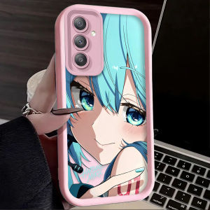 Bandai | Hatsune Miku Kawaii Vỏ Silicon Mềm Cho Samsung Galaxy A Series Chống Trầy Xước Chống Sốc Nhẹ Thiết Kế Mờ Anime Vỏ Điện Thoại