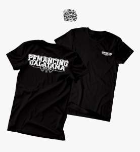 Kaos Tshirt lengan pendek pemancing Galatama Bawal Lele Tombro Patin free sticker