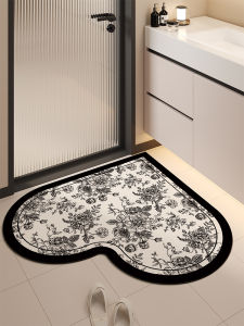 Thảm Phòng Tắm Thấm Nước Tấm Lót Thảm Lối Vào Nhà Vệ Sinh Khô Nhanh Tấm Lót Chân Chống Trượt Tối Giản Phong Cách Hiện Đại Trang Trí Nhà