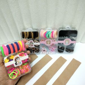Ikat Rambut dalam Box Kunciran Anak Warna Warni dalam Kotak