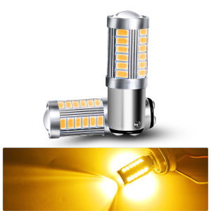 2pcs PY21W P21 5W 1156 Ba15s 1157 Bay15d 33 SMD Led Car Flash Brake Bulbs Lights Reverse Parking Lamps