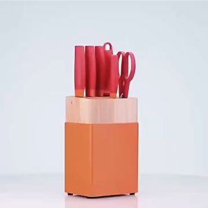 ZWILLING NowS Premium Stainless Steel Kitchen Knife Set with Sharpener and Knife Block - 7-Piece Home Cooking Essentials