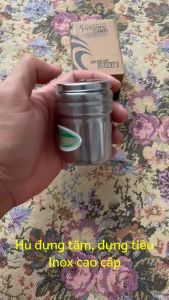 Hủ đựng tăm và đựng tiêu inox cao cấp Seasoning nhỏ gọn rất đẹp và lịch sự. nắp xoay đóng mở tiện lợi.