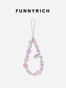 FUNNY RICH | Purple Crystal High-end Fashion Creative Mobile Phone Charm