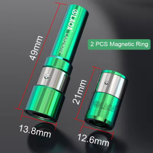 LAOA | LAOA Magnetic Positioning Bit Sleeve 1/4" Hex Shank Strong Magnetic Coil Screw Guide Holder for Furniture Installation Quick Pos