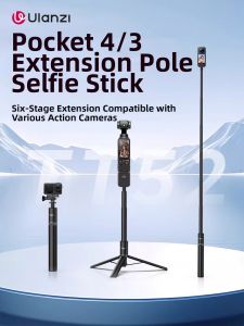 Ulanzi | Portable Tripod Extension Rod Compatible with DJI Pocket 3 Action 6/5 Pro 4