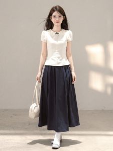CHOUXIE | Unique Pretty Chiffon Korean Style Outfit Summer Skirt